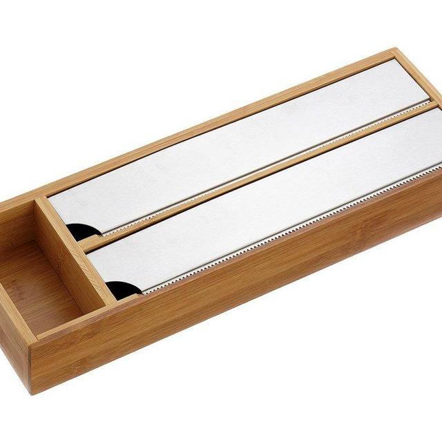 Kesper Bamboo Foil Dispenser for The Drawer, Brown