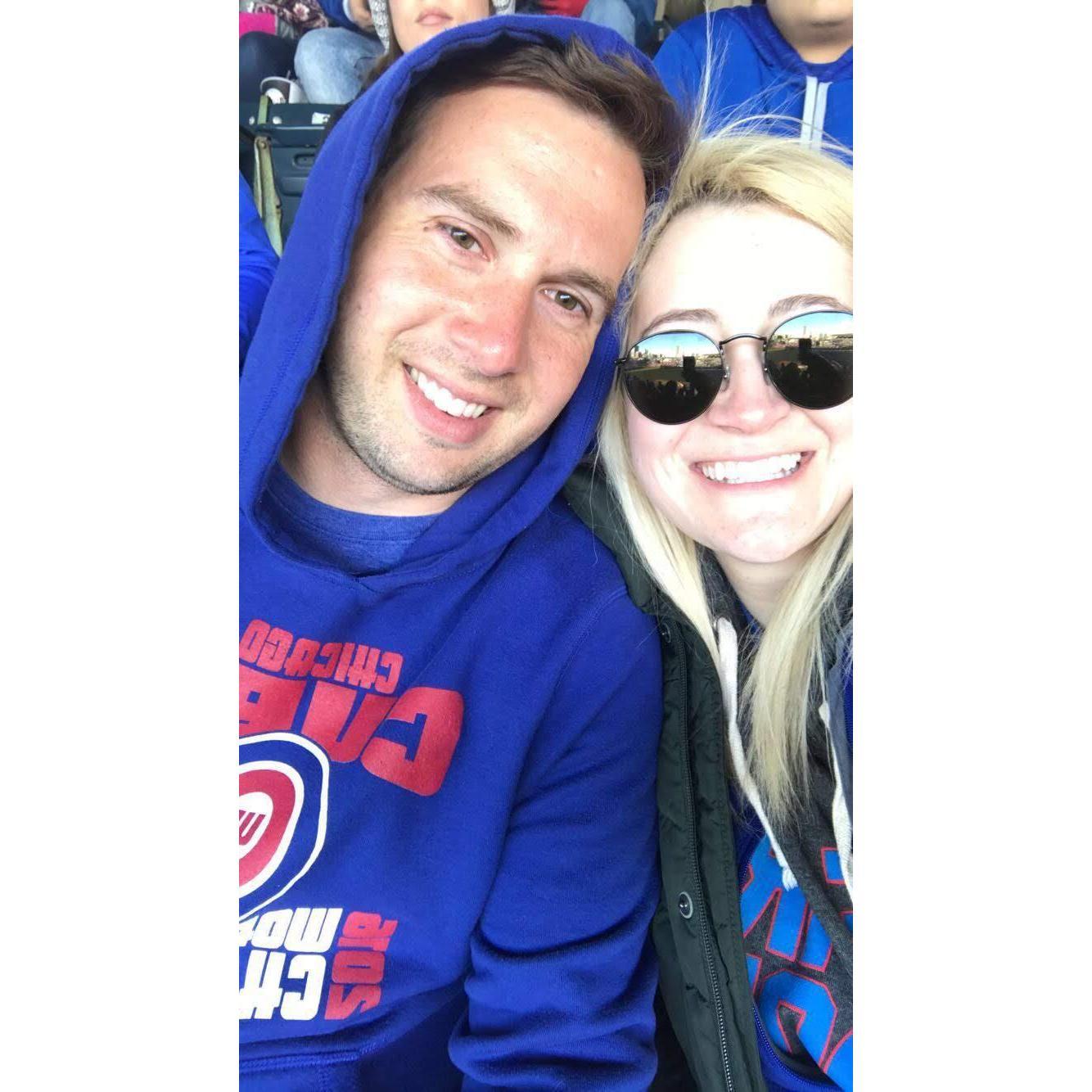 Our first photo as a couple. May 2017