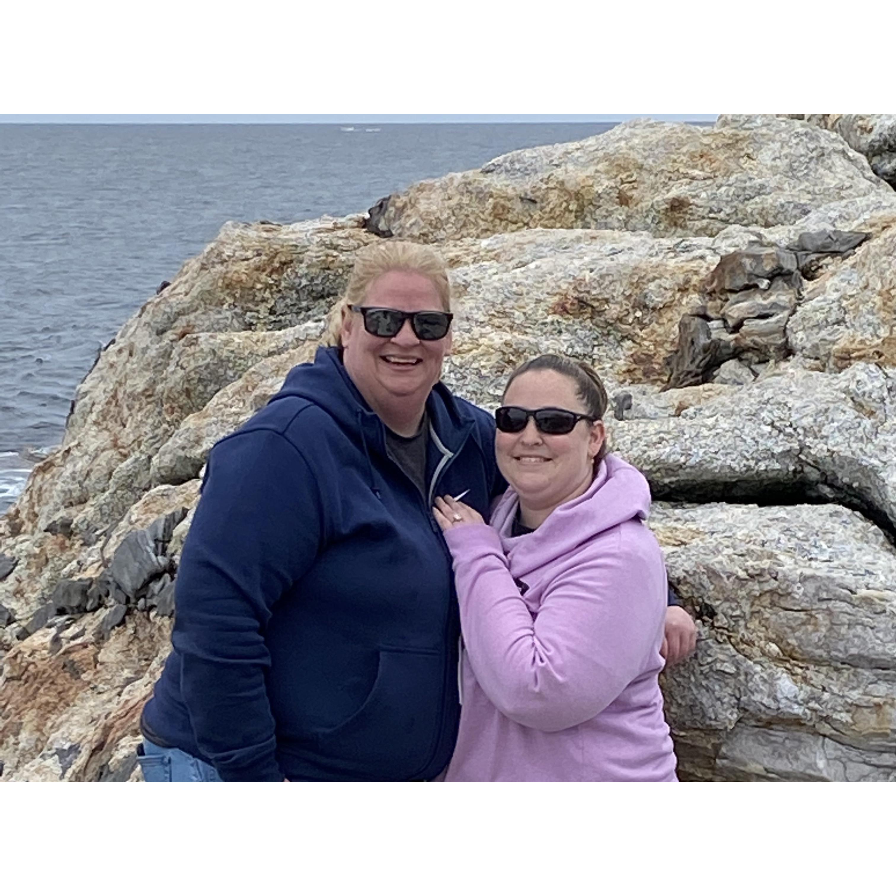 At Pemaquid Point where we said "I DO"