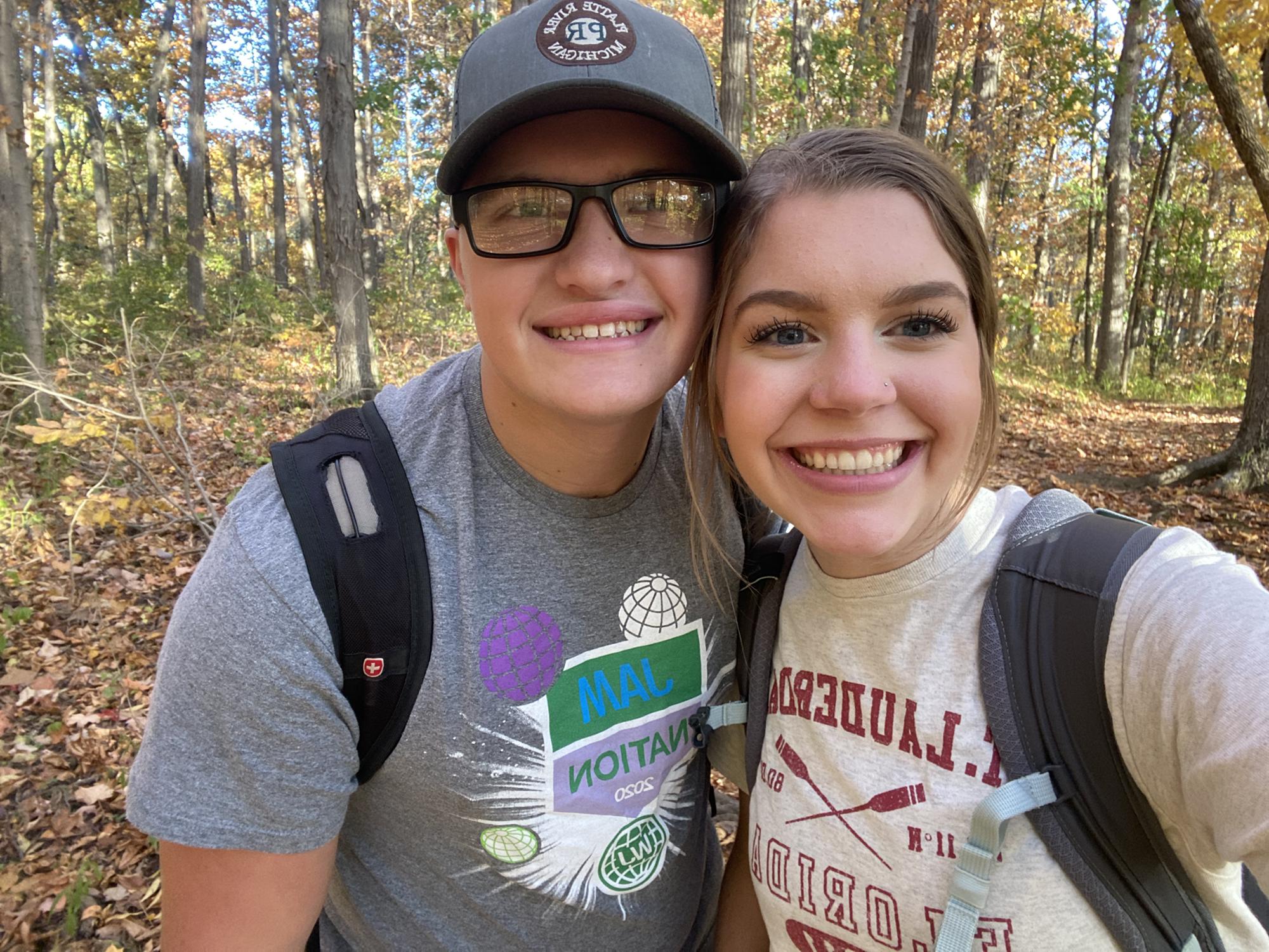 Us on a little hike! October 13, 2020