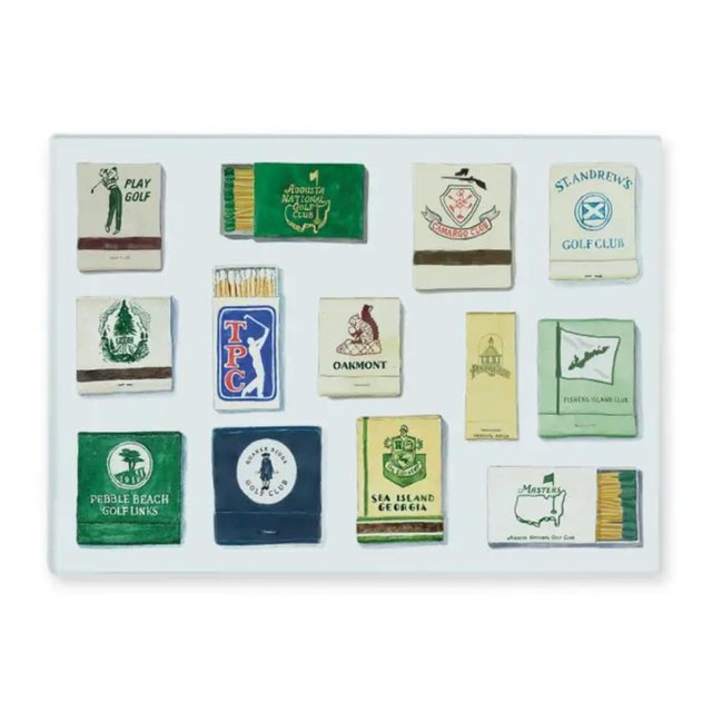 Golf Matchbooks | Glass Cutting Board