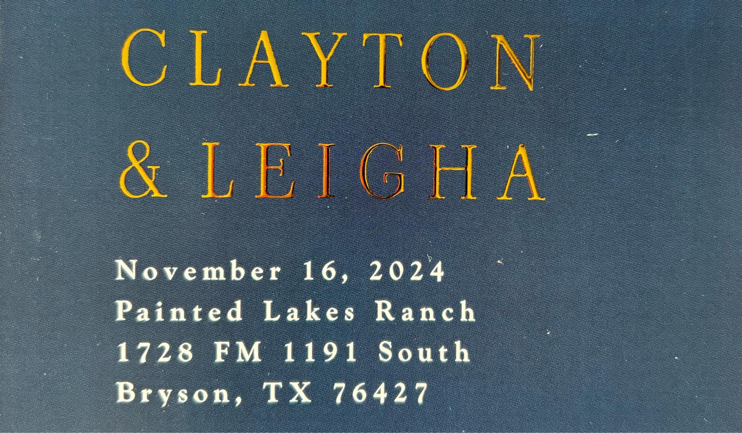 The Wedding Website of Leigha Williams and Clayton Lothrop