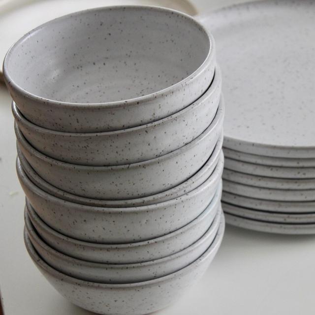Molly’s Wedding Registry: 2 Speckle White Bowls