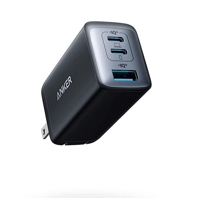 Anker USB C Charger, 735 Charger (Nano II 65W), PPS 3-Port Fast Compact Foldable Wall Charger for MacBook Pro/Air, iPad Pro, Galaxy S20, Dell XPS 13, Note 20/10+, iPhone 13/Pro, Steam Deck, and More