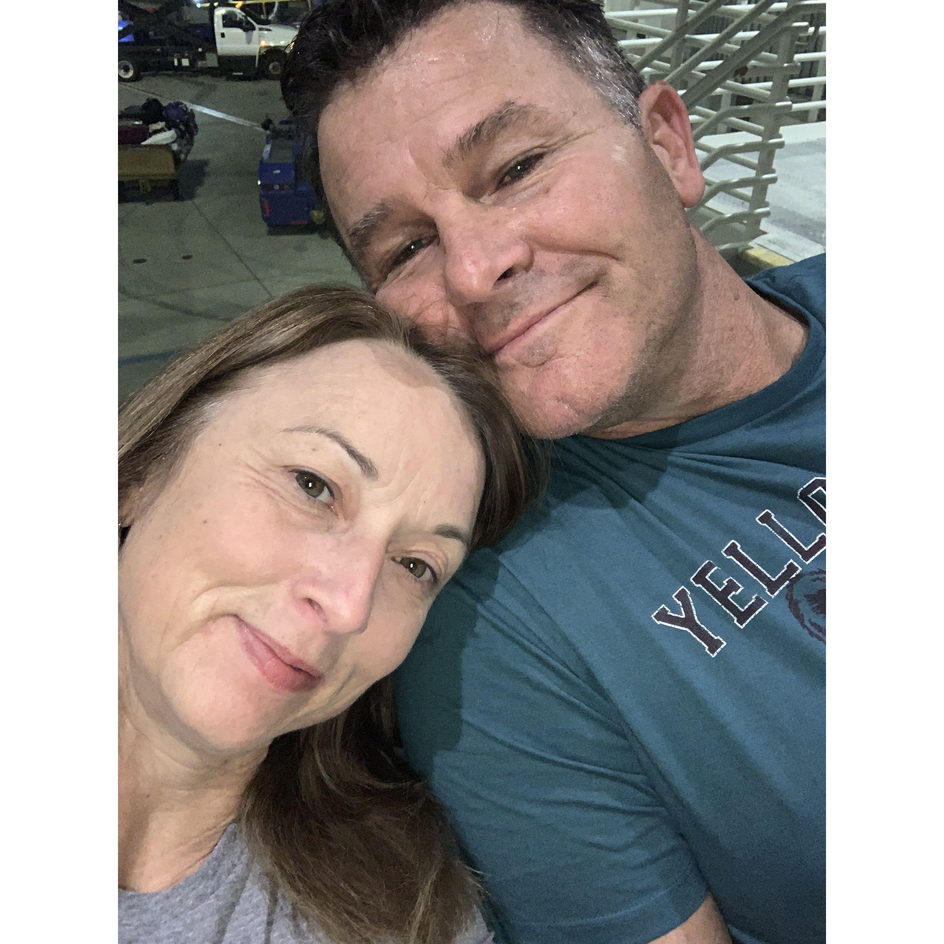 This is one of my favorite photos. We were in the airport waiting for our flight to Kona, Hawaii in November 2022.