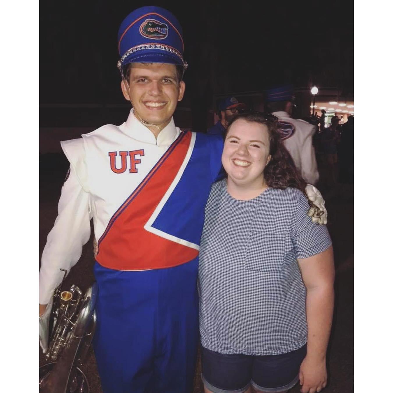 Us after a Gator football game. Go Gators!