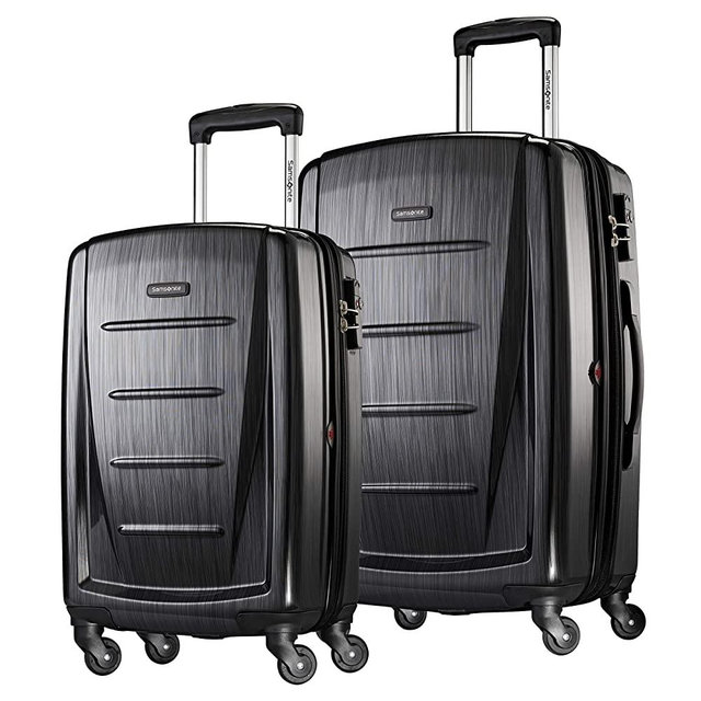 Samsonite Winfield 2 Hardside Expandable Luggage with Spinner Wheels, Brushed Anthracite, 2-Piece Set (20/24)
