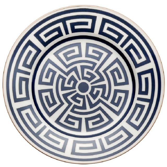 Ginori Impero Labirinto Blue Dessert Plate