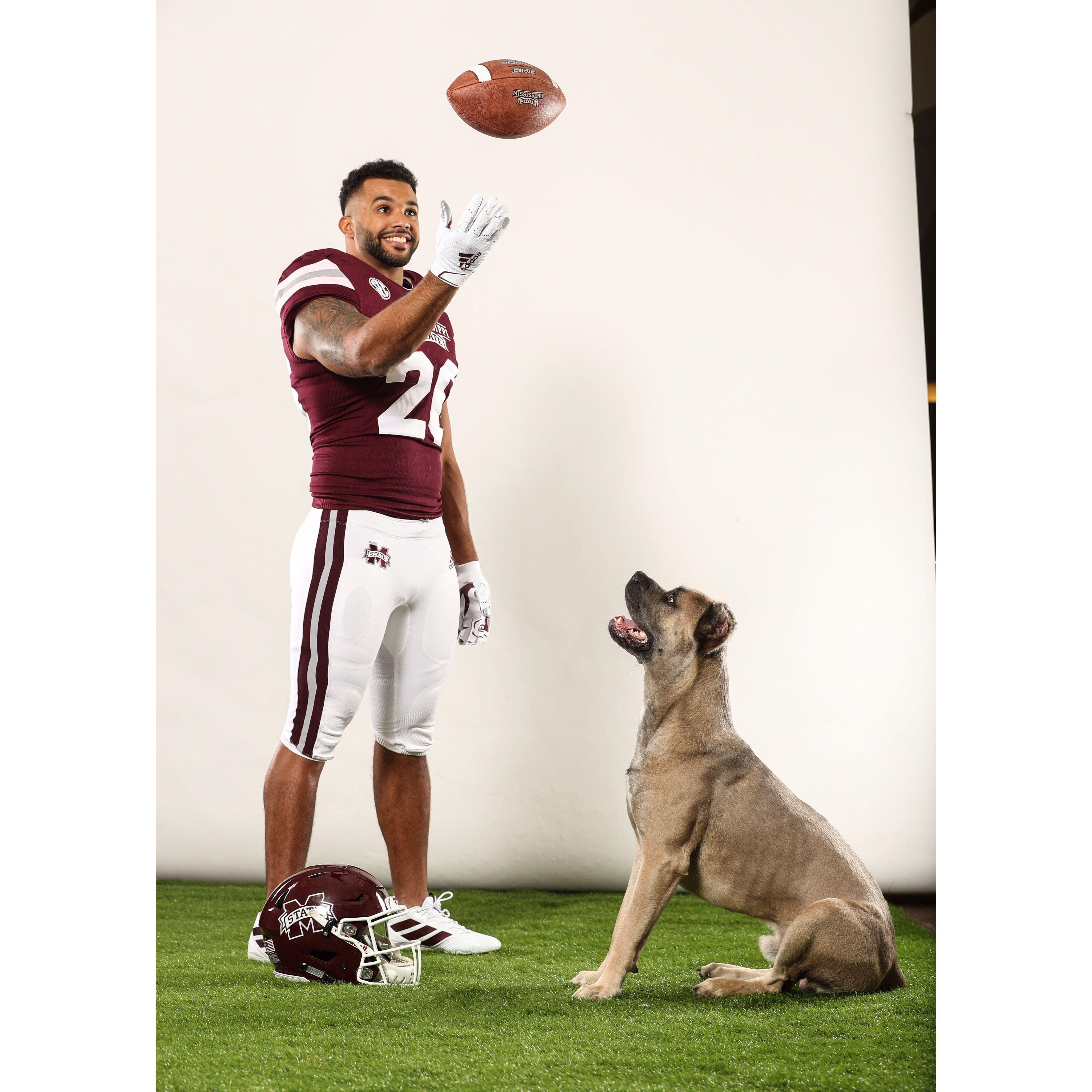 Alec's football pictures with Apollo