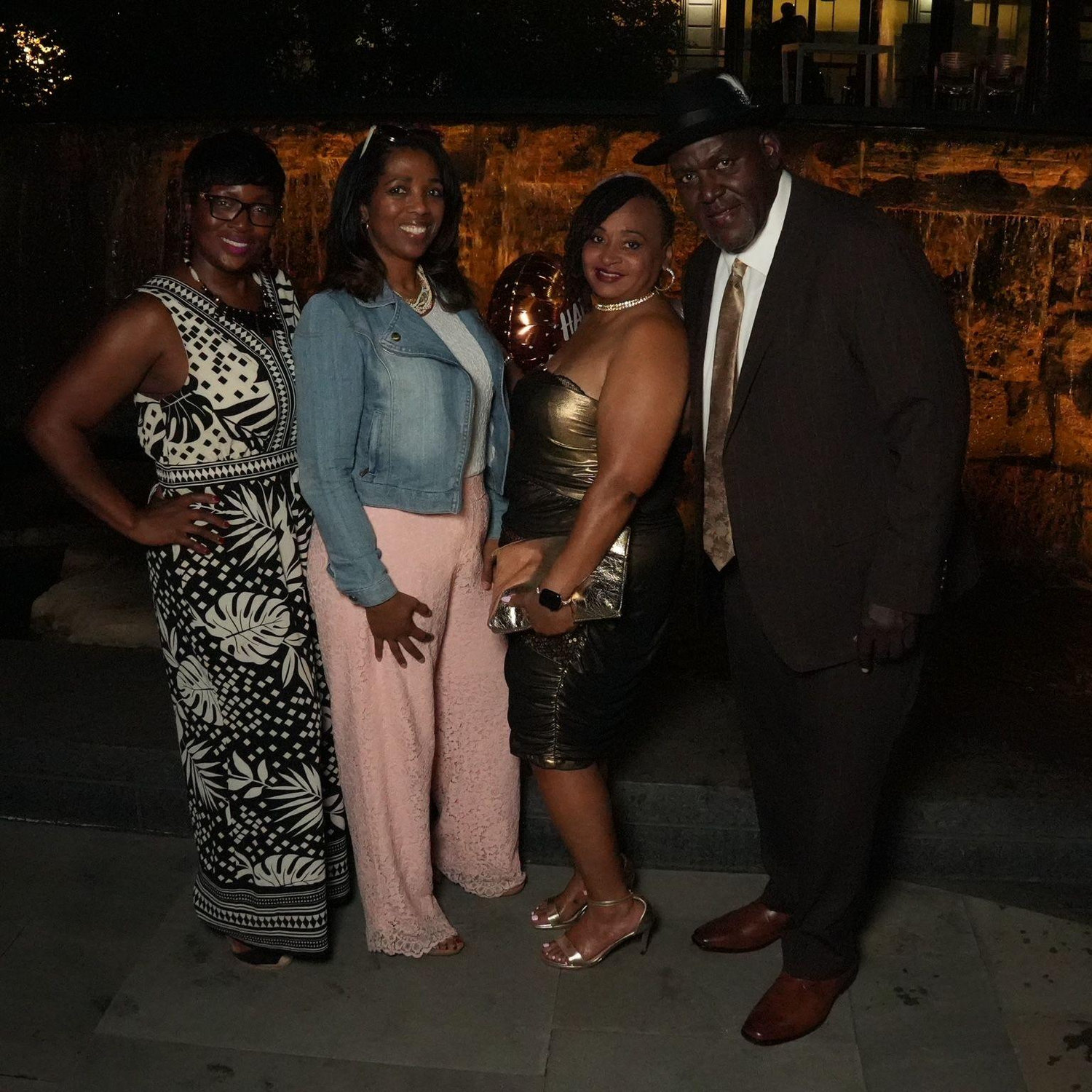 Marissa and Lamont with family.