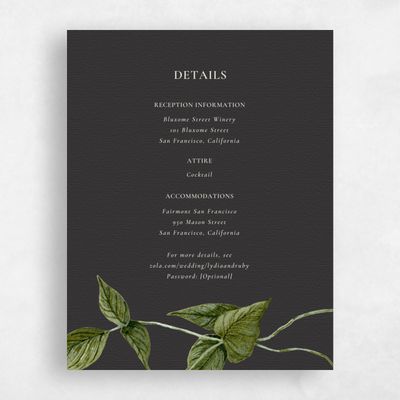 Charcoal, Grey Wedding Enclosure - Marlette
