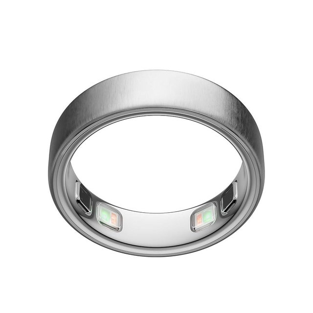 Oura Ring 5 - Brushed Silver - Size 6 - World’s Smallest Smart Ring - Sleep, Activity, Women’s Health, AI Advisor, 1 Week of Battery Life, Size Before You Buy, Android & iOS Compatible
