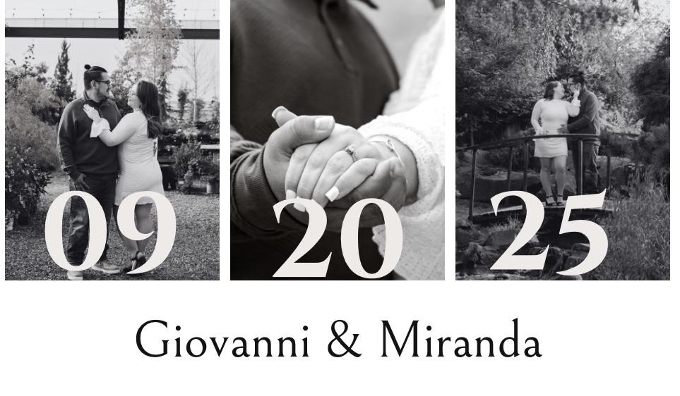 The Wedding Website of Miranda Cruz and Giovanni Fraga