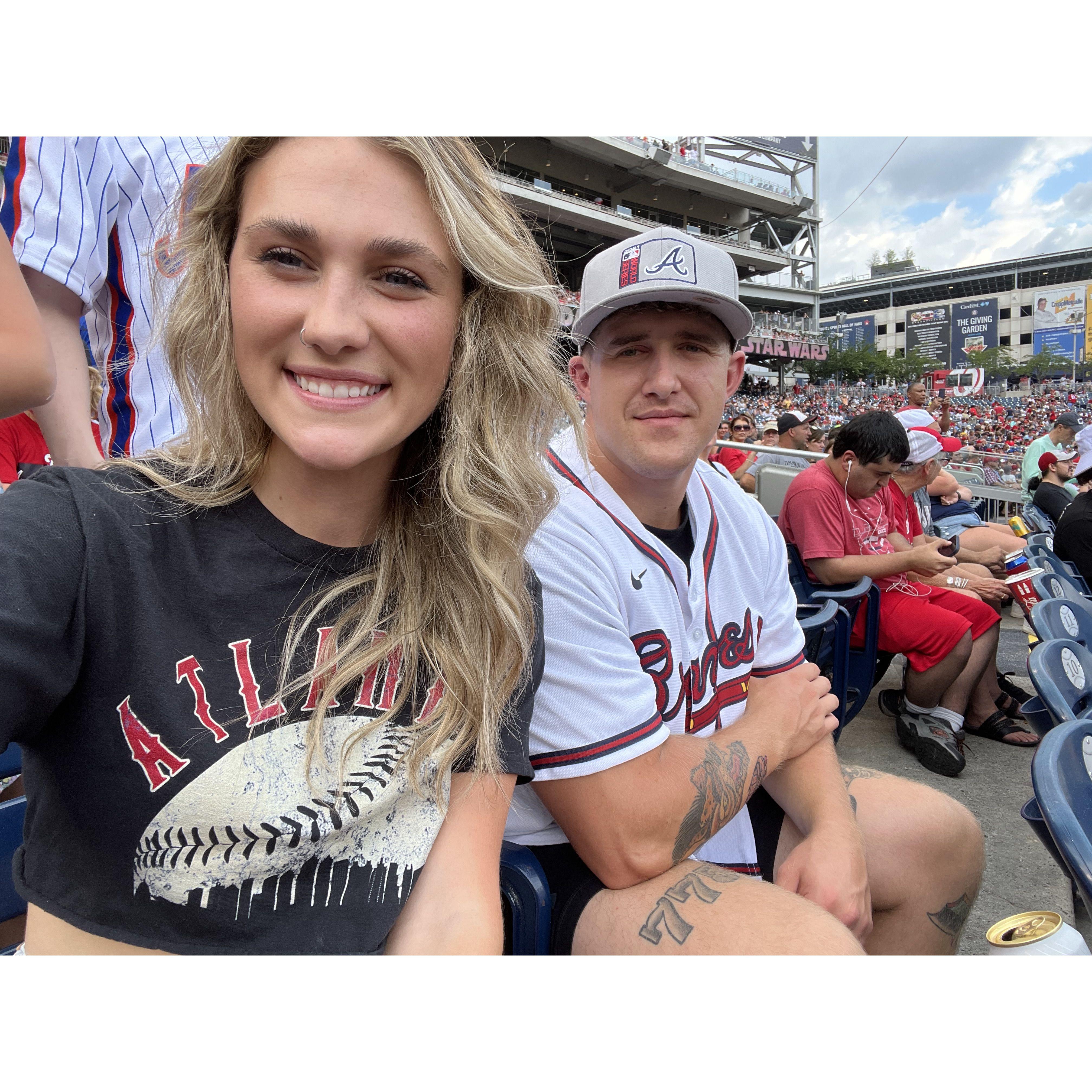 Our first Atlanta Braves game together