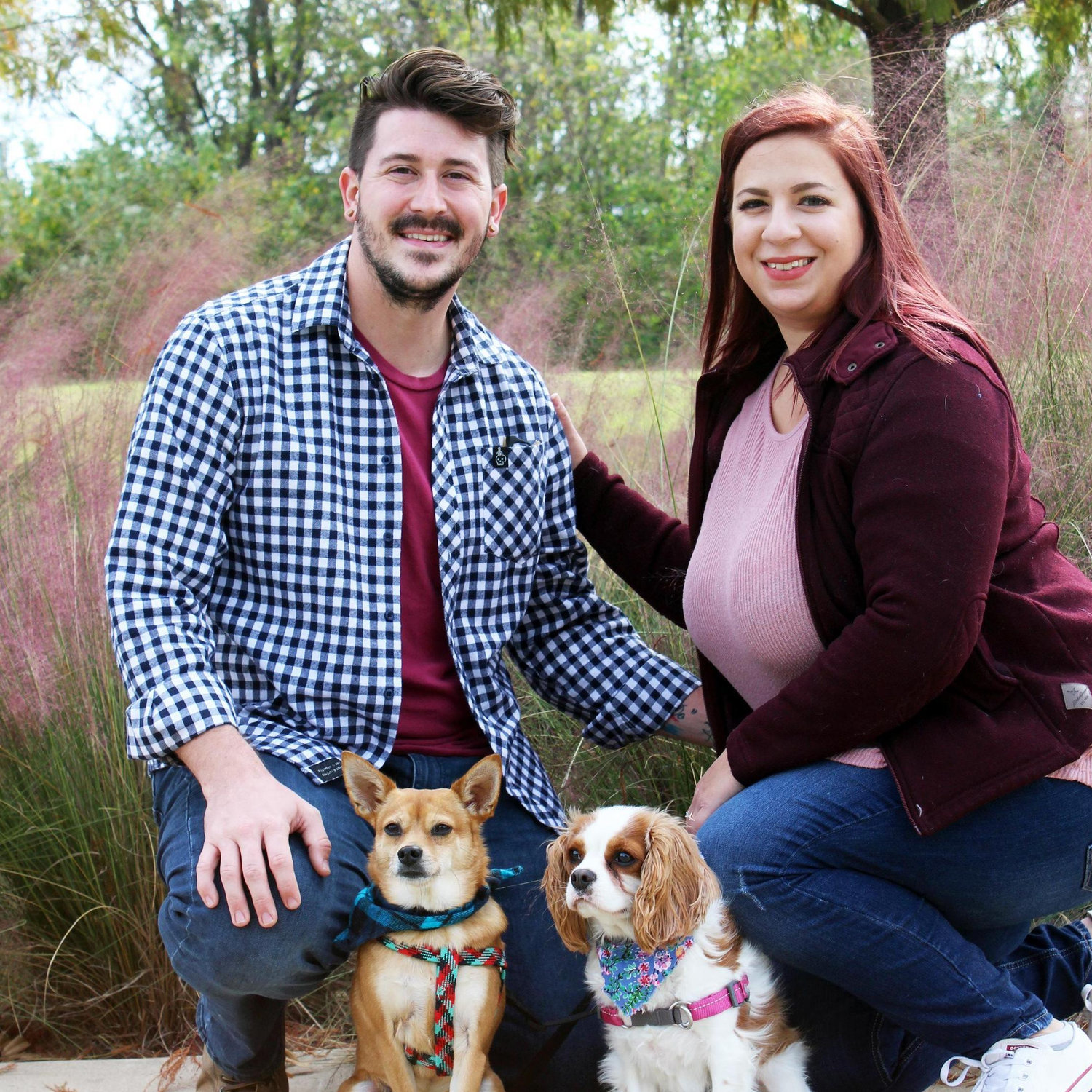 Dan and Angie with their two dogs, Dipper & Mabel   2021