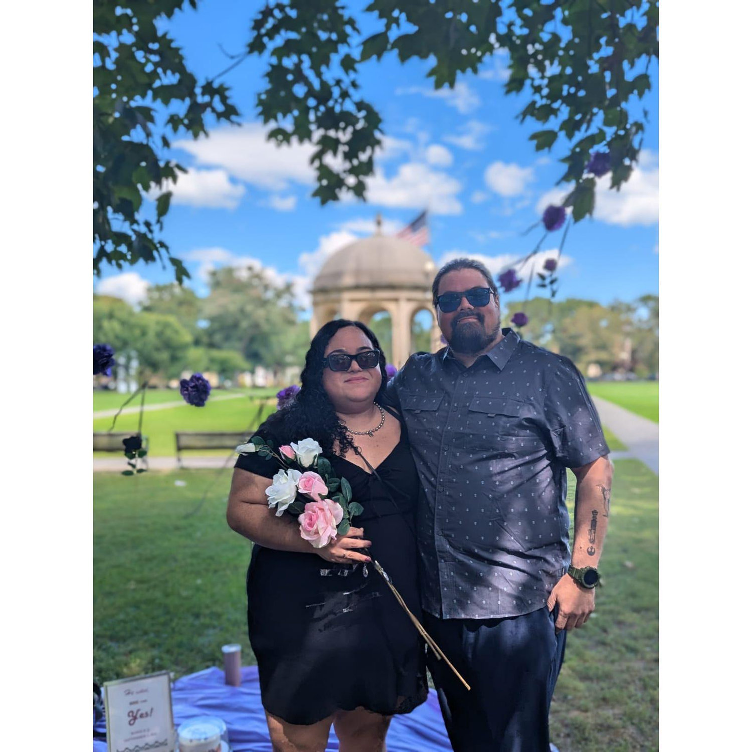 First picture after saying I Do!