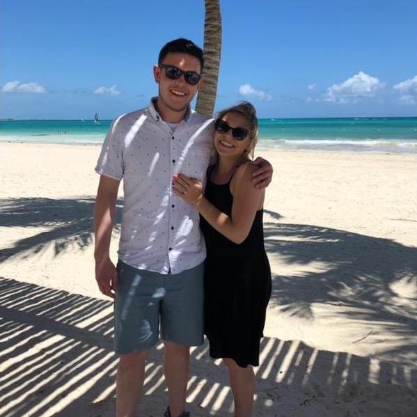 Our engagement day in Cancun, Mexico!