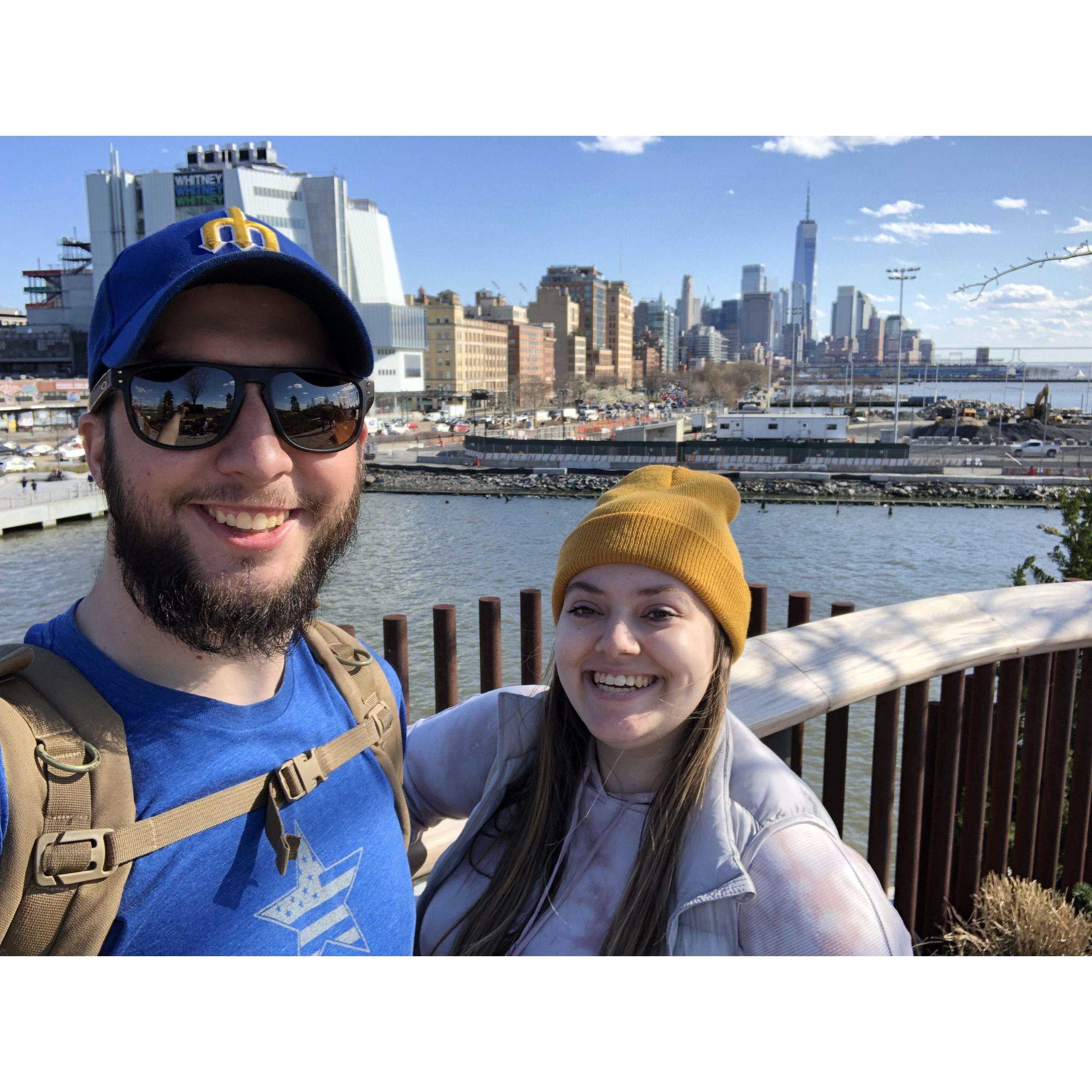 Us visiting Little Island!