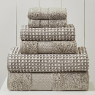 Cobblestone 6-Piece Yarn Dyed Jacquard Towel Set