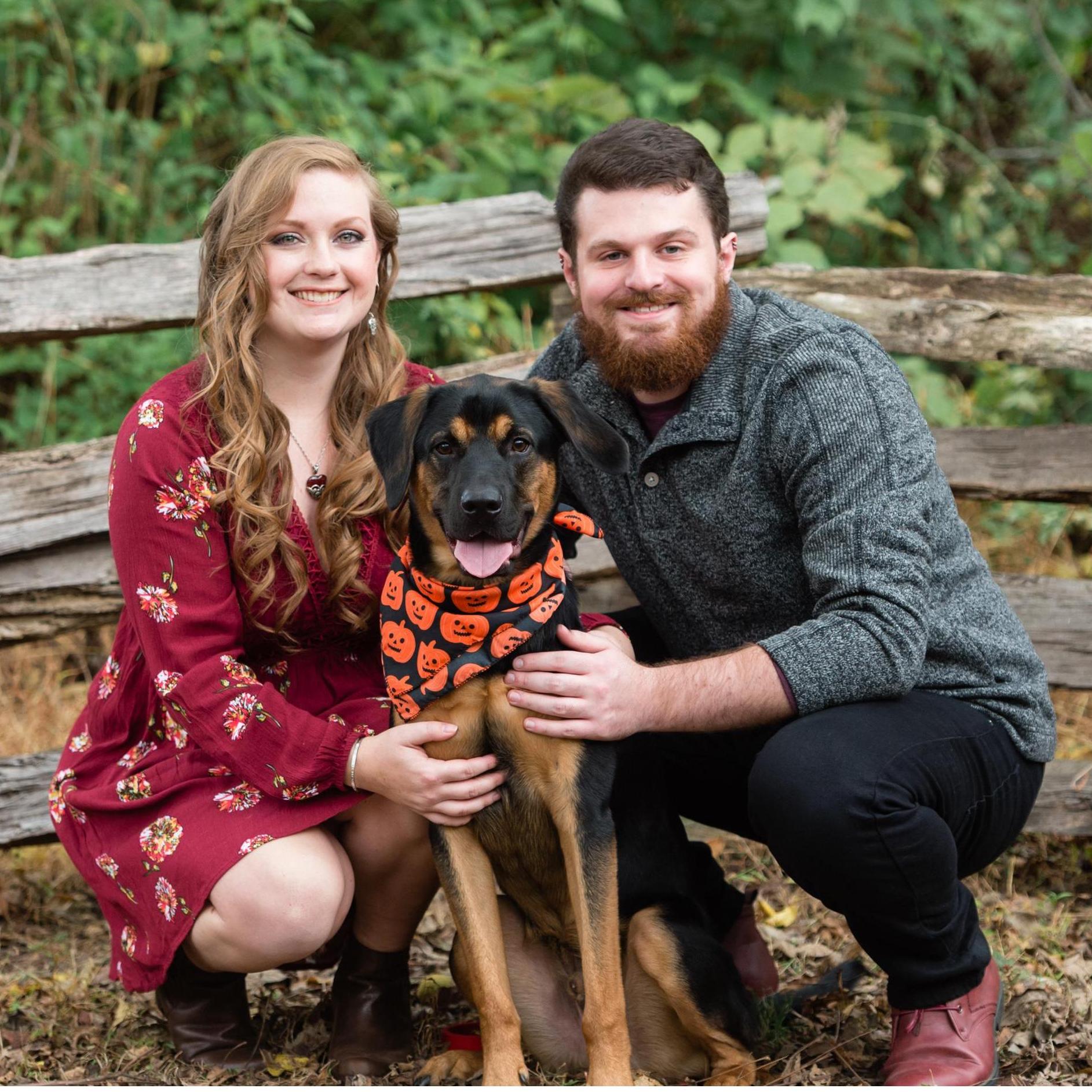 Engagement pics with our pup Marko