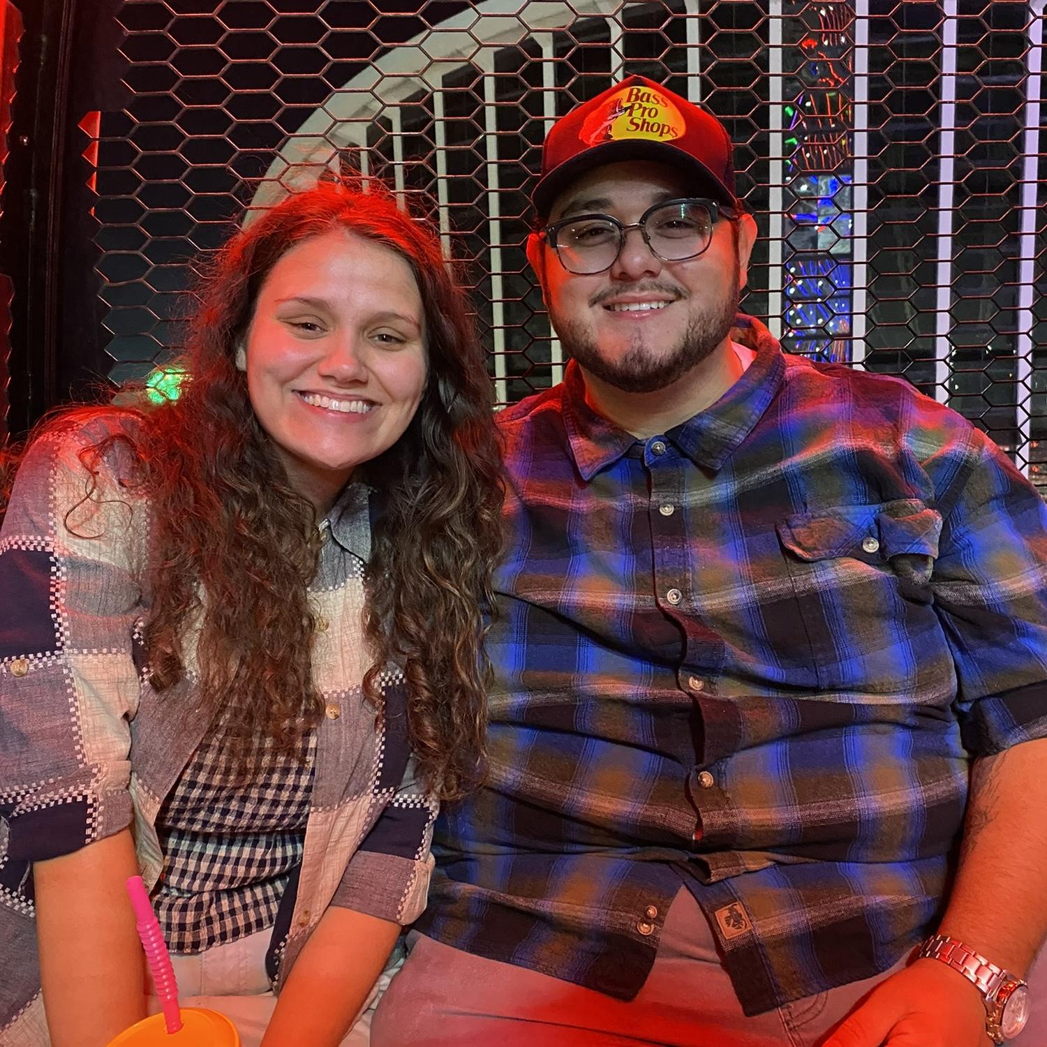 Our first Ferris wheel ride at NC State Fair.