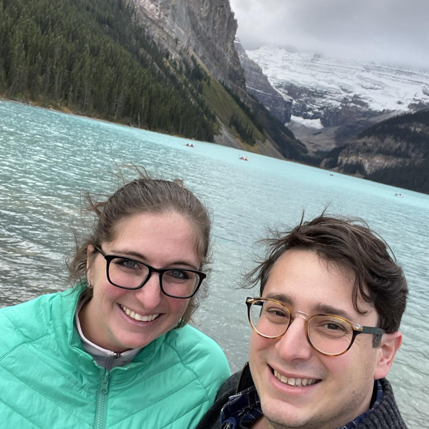 Sam's first trip to Canada to meet Izzi's family.  To Izzi's dismay, they went hiking in Lake Louise.  Izzi is not fond of hiking.