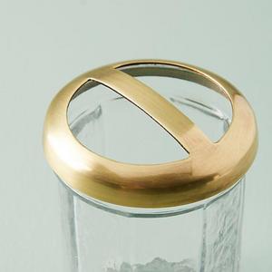 Golden Glass Bath Collection- toothbrush holder