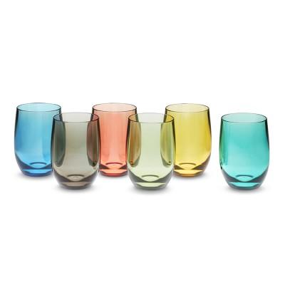 DuraClear® Tritan Outdoor Osteria Bordeaux Glasses, Multicolored