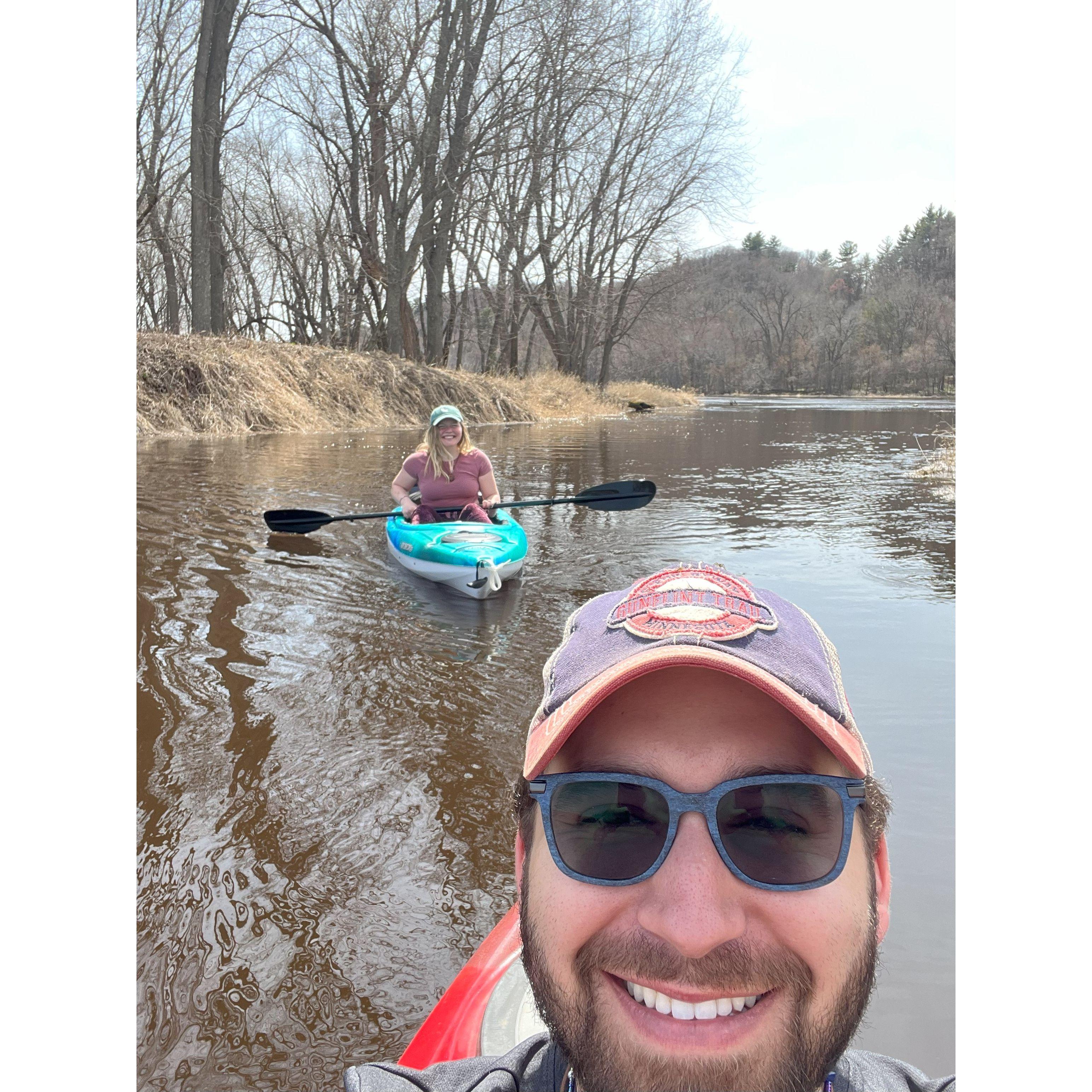 One of many kayak adventures on the beautiful Saint Croix river - May '22