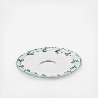 Midnight Flowers Blossom Saucer High Coffee Cup by Marni, Set of 2