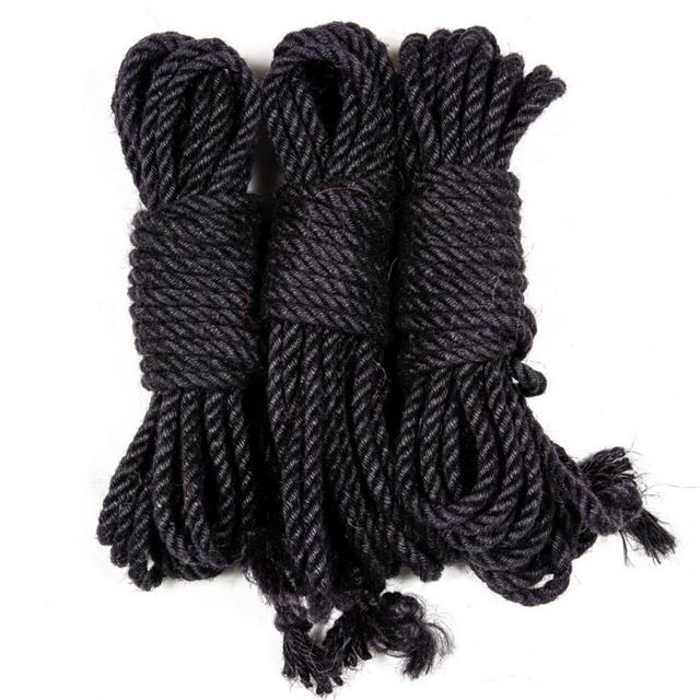 Jute bondage rope - Black