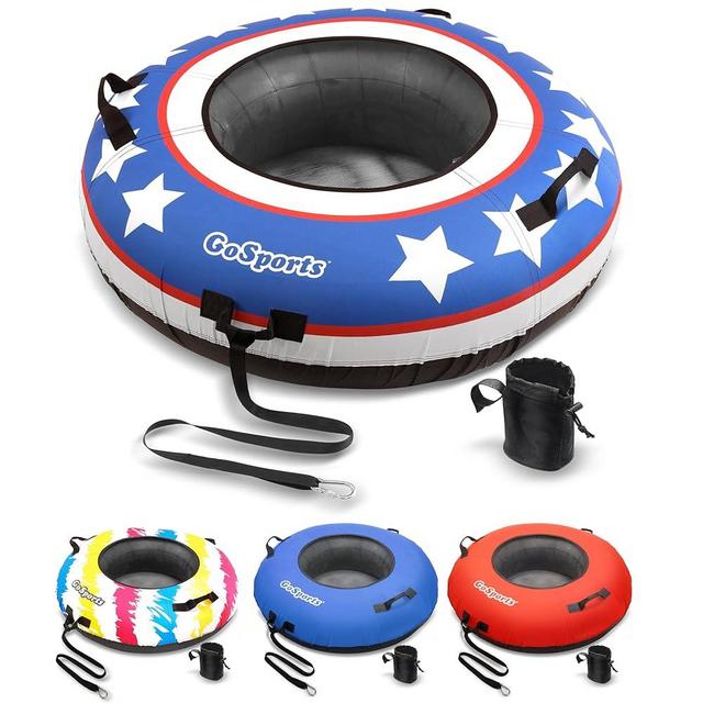 GoSports 44 Inch Heavy-Duty River Tube with Premium Canvas Cover - Choose Your Style - Commercial Grade River Tube