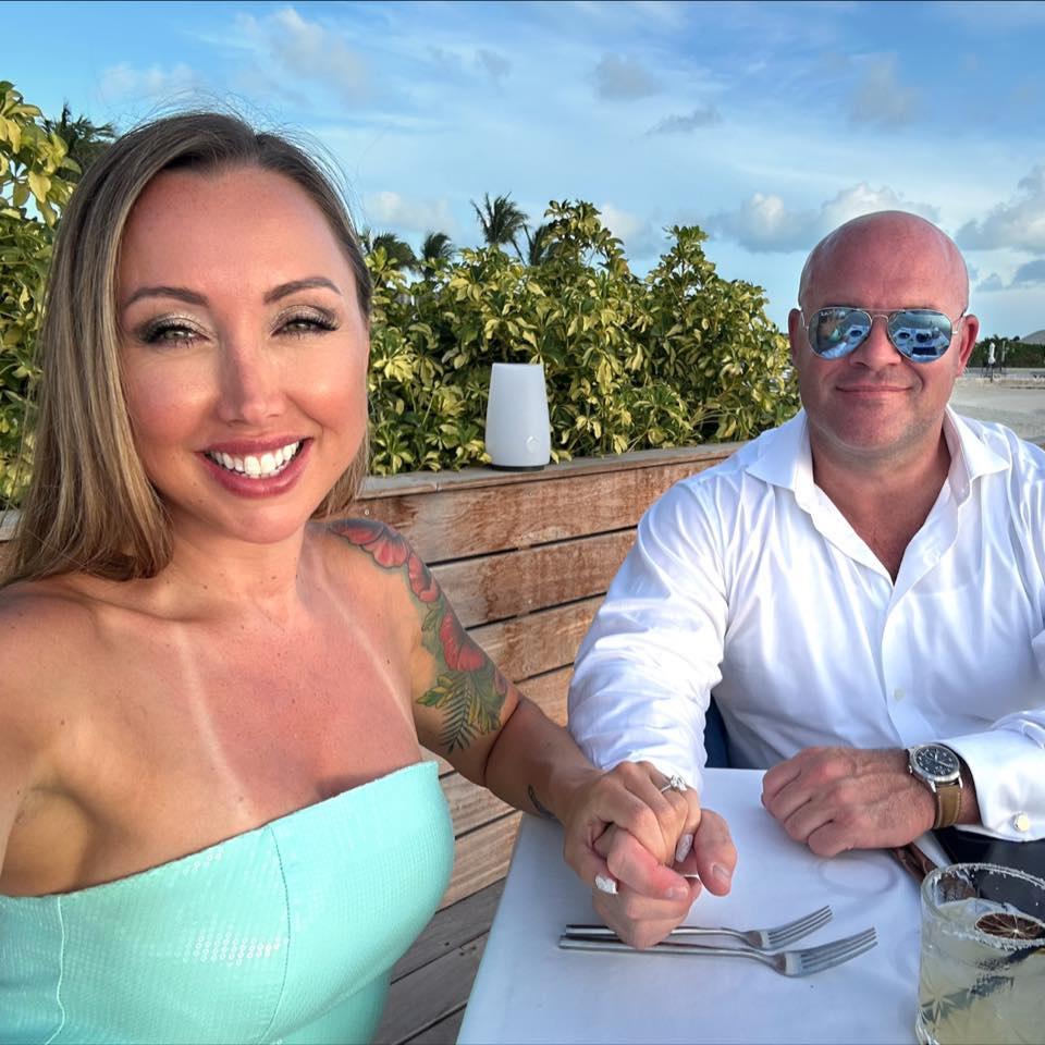 First dinner as an engaged couple!