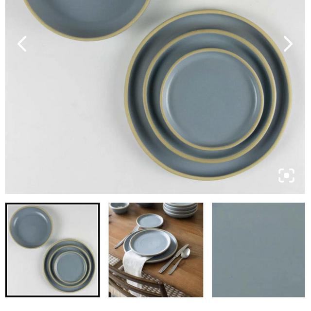 Brookline Dinnerware Place Setting for One | Emerson Creek Pottery | Color: Greystone