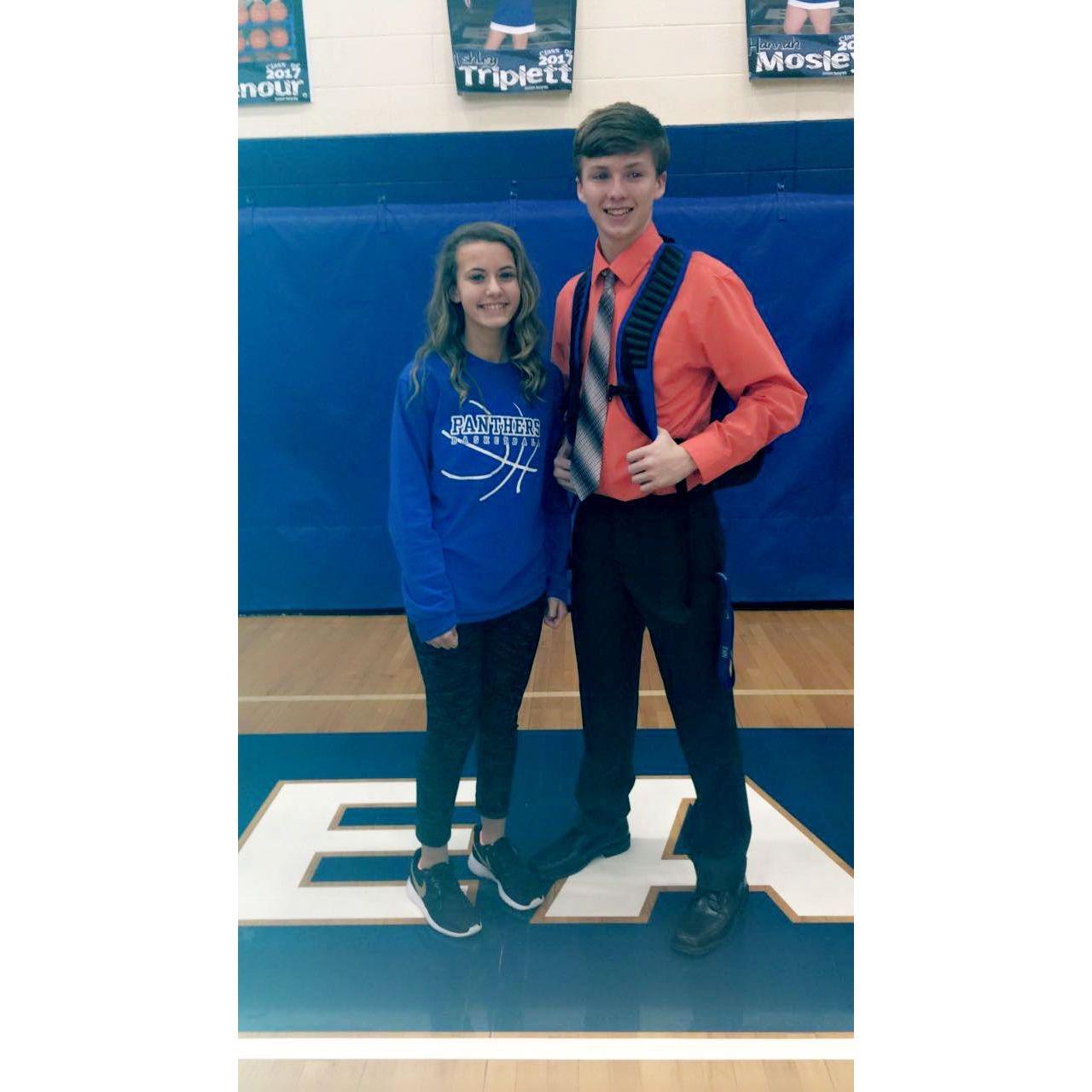 Our very first picture. January, 2017