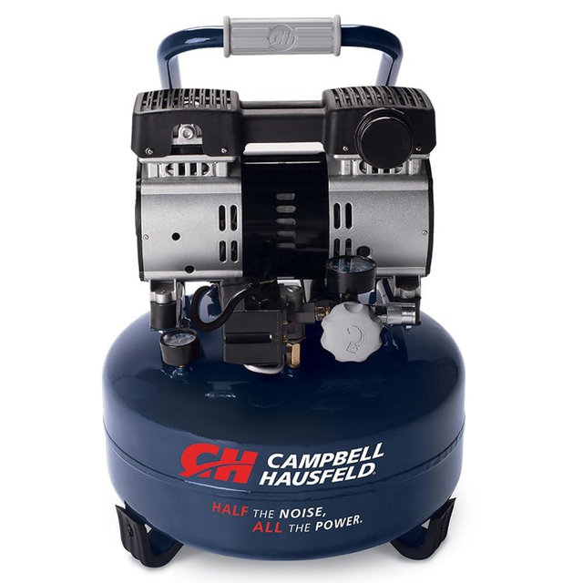 CAMPBELL HAUSFELD 6 Gallon Air Compressor, Quiet Air Compressor, 68 dB, Portable, 120Volt, Efficient and Low Noise Operation, Ideal for Home and Workshop Use, Durable and Reliable Design