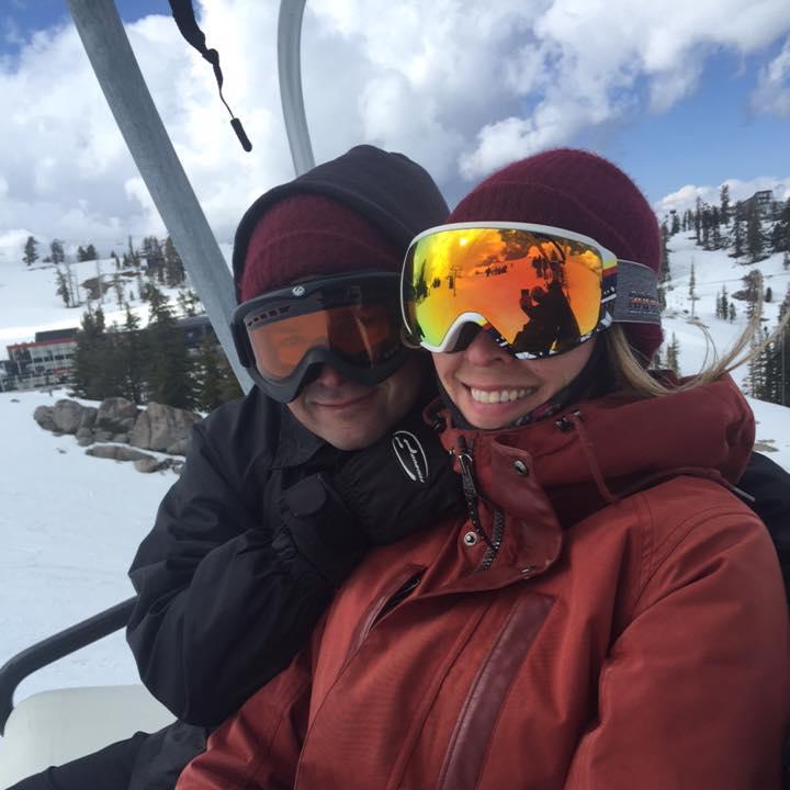 We love riding pow together at Bogus Basin.