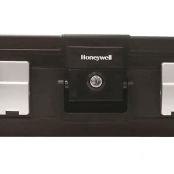 Honeywell Fire- and Water-Proof File Chest with Key Lock - Black