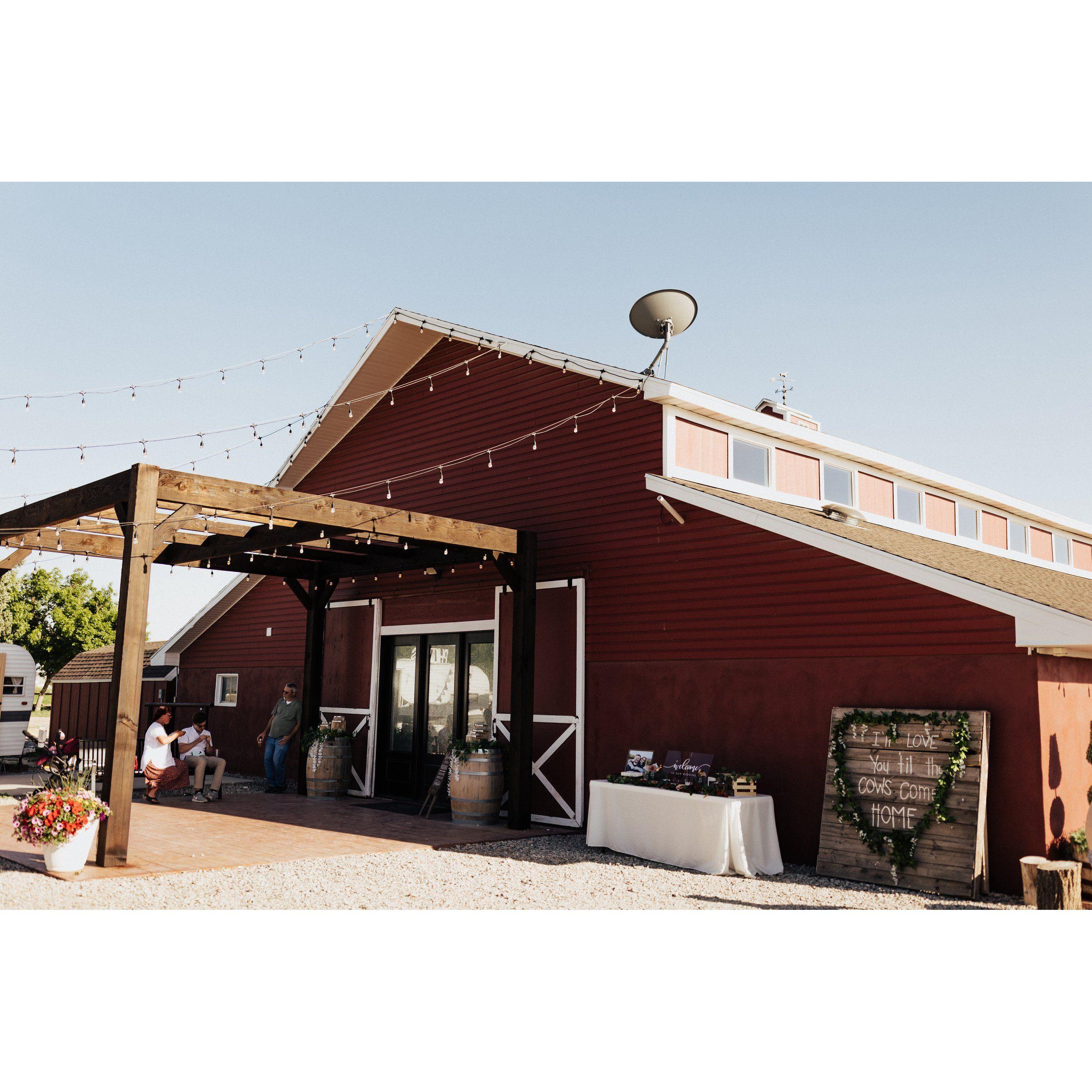 Our wedding venue - Reception Barn