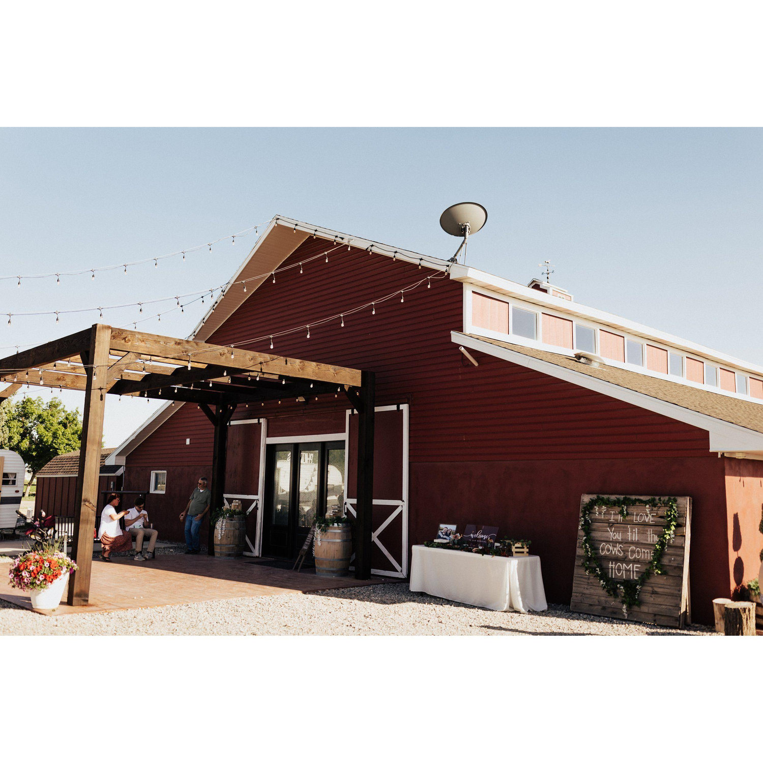 Our wedding venue - Reception Barn