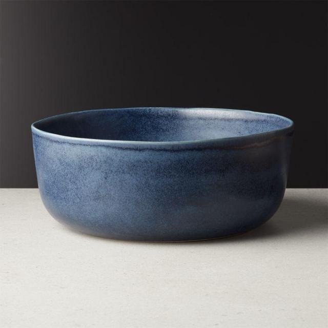 Drift Reactive Indigo Serving Bowl