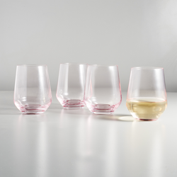 Sur La Table Pink Stemless Wine Glass
