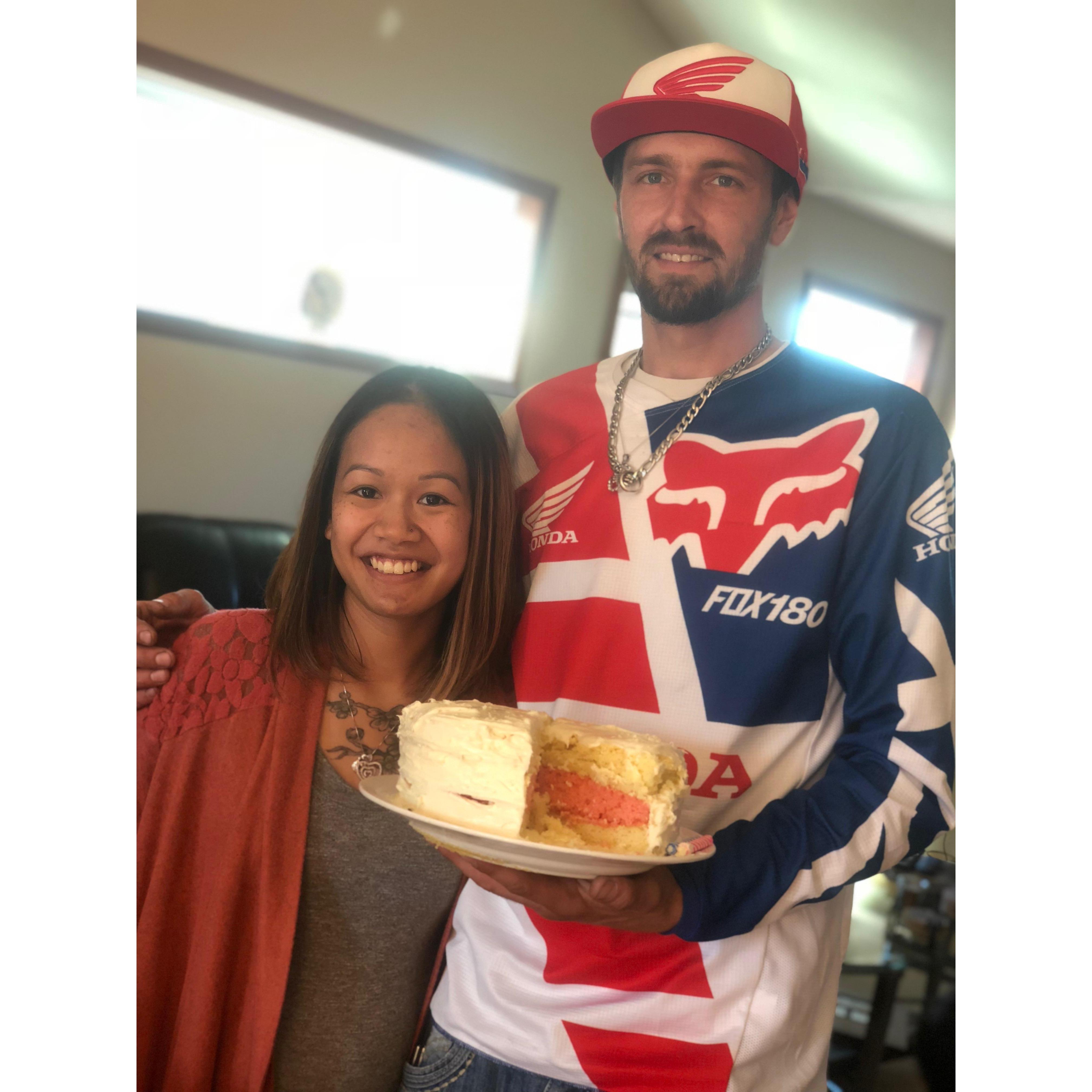 We announced to the world we were having a baby girl! May 2018