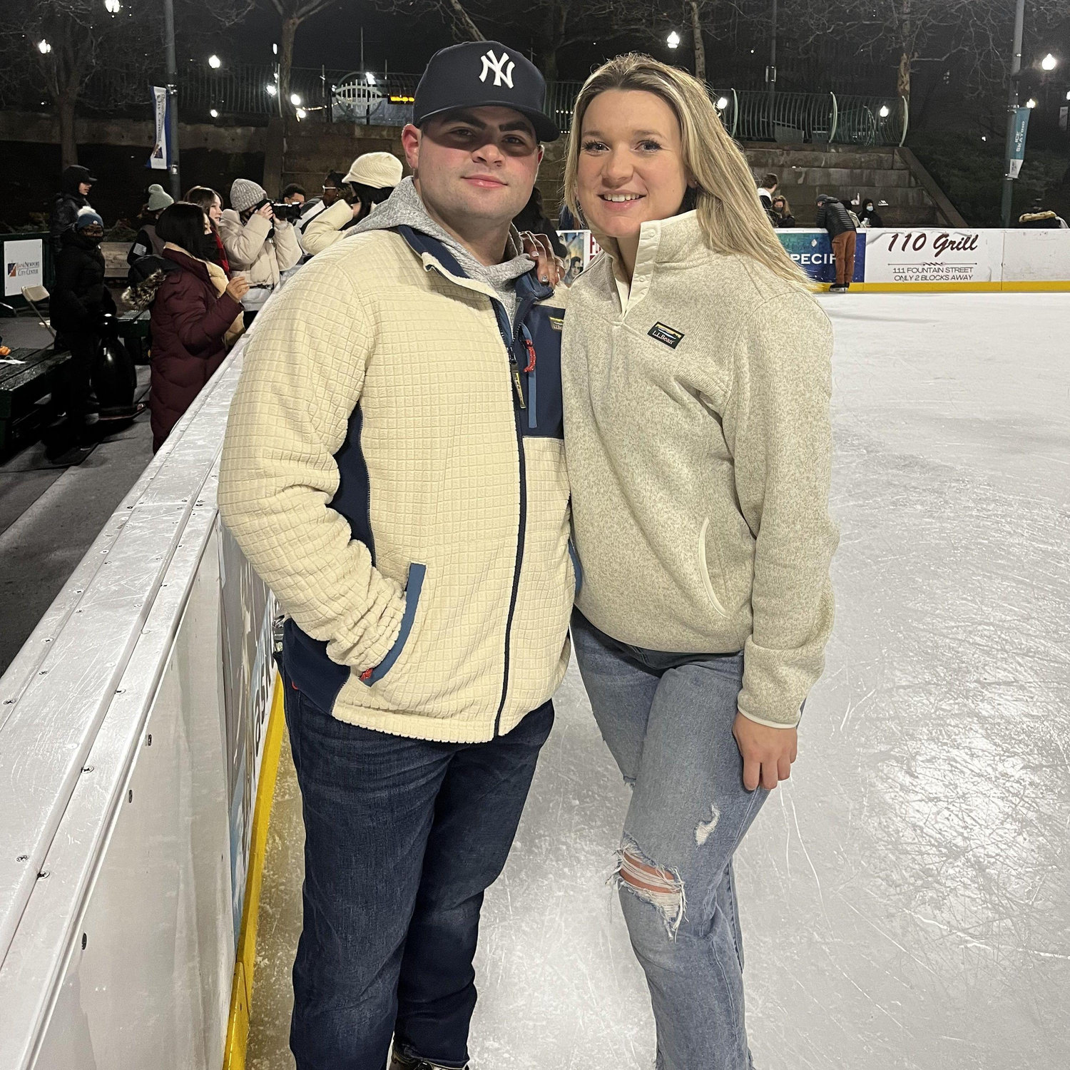Fun fact: One of our first "official" dates was ice skating.