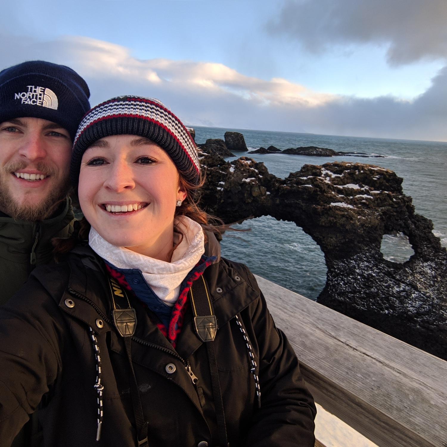 along the coast in Iceland
