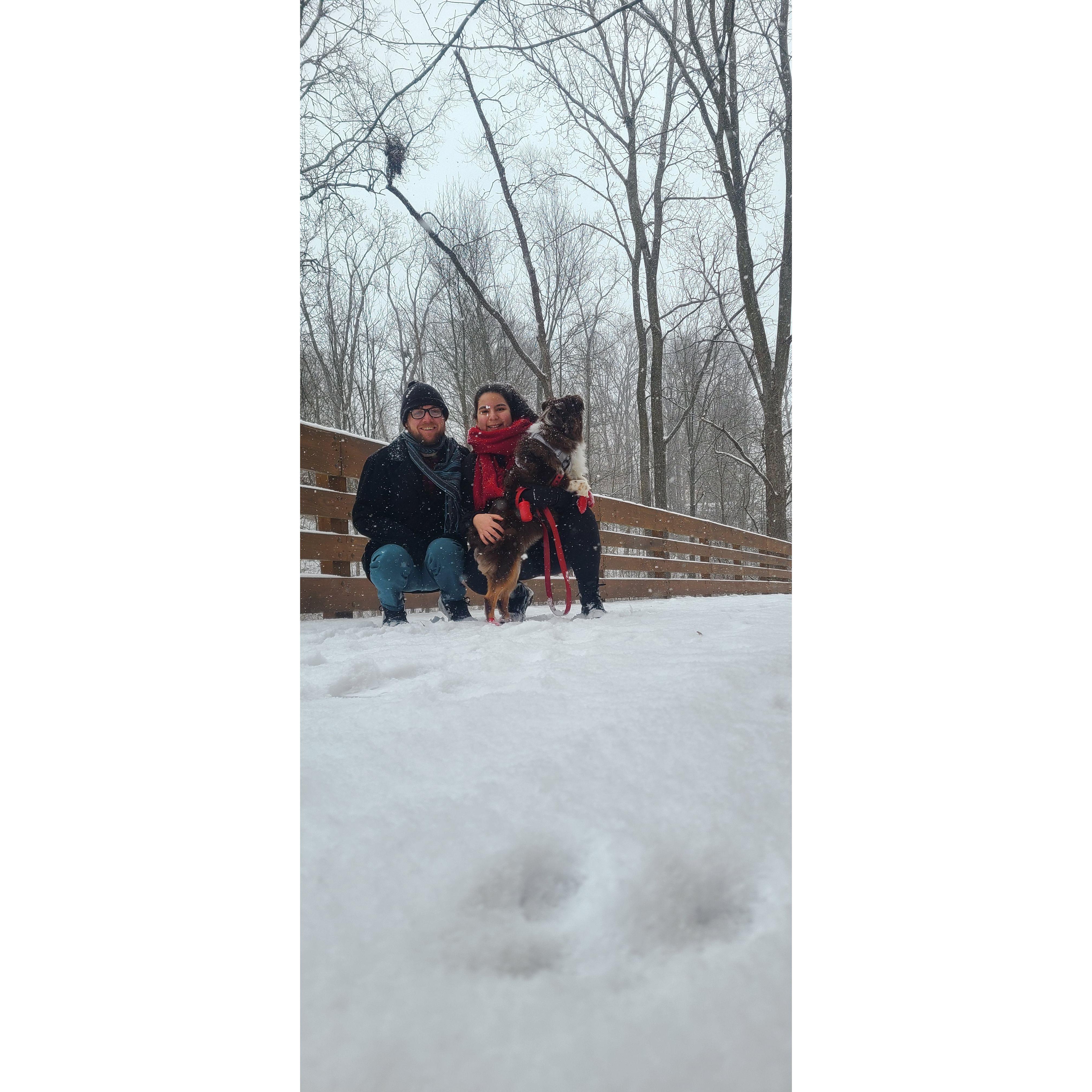 Snow walk with Piper 2025