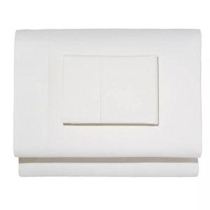 280-Thread-Count Pima Cotton Percale Sheet Set - Queen, White