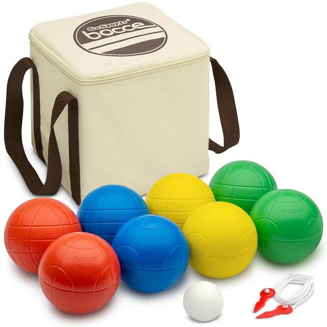 GoSports 90 mm Bocce Ball Sets - Outdoor Lawn Game - Composite or Resin