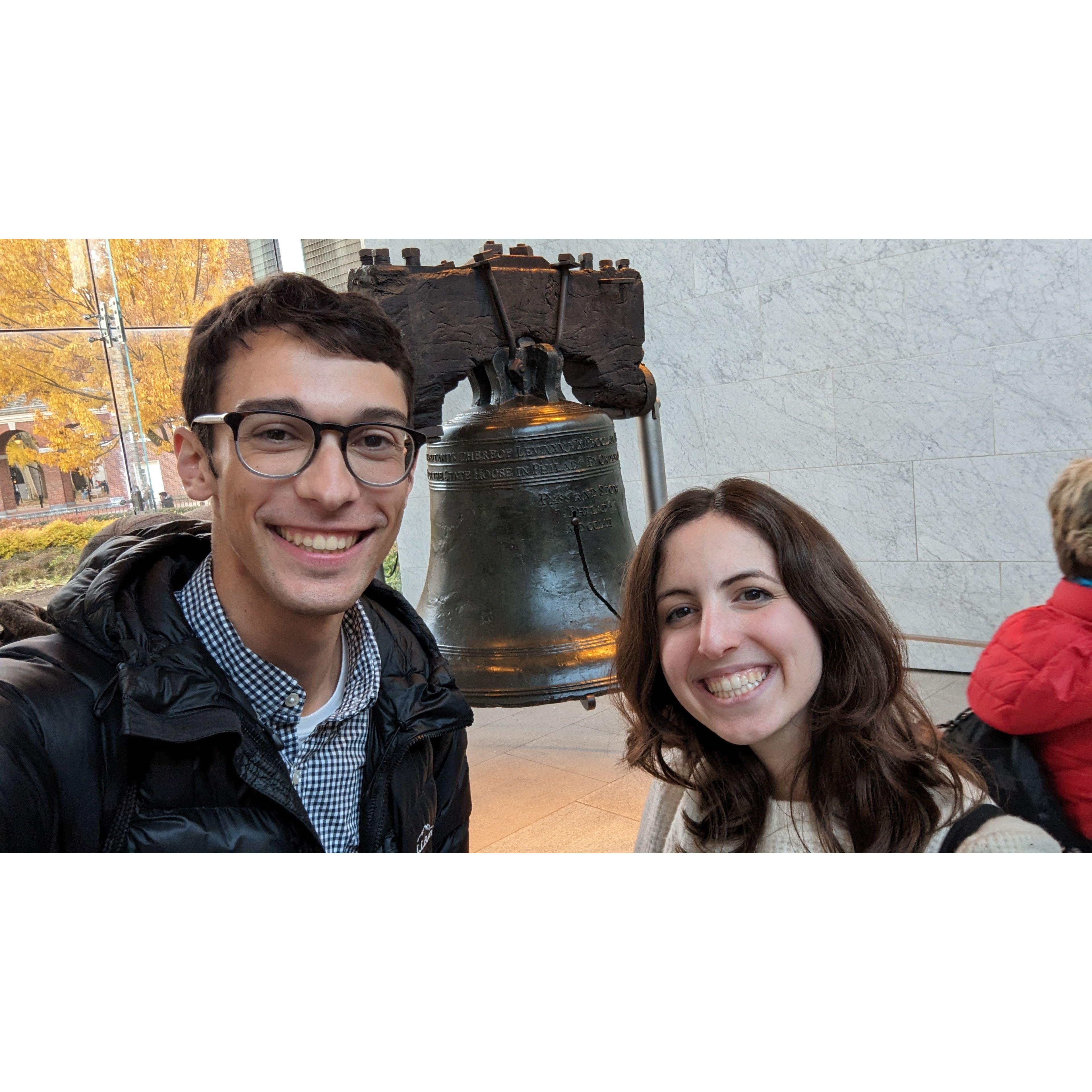 11/19/23: Teaching Leora about America in Philly.