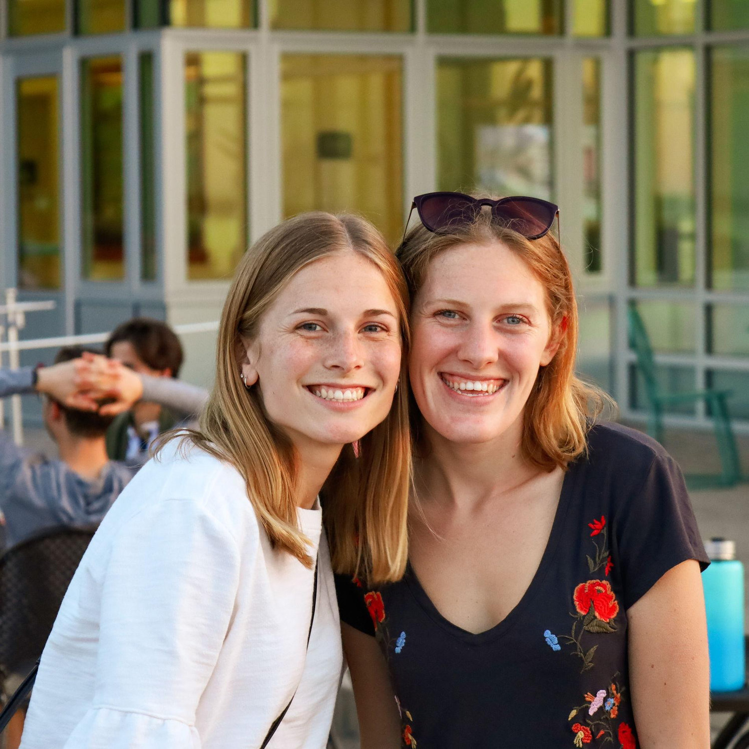 Tierney and Peyton at the Memorial Union in Madison